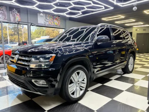 Black 2018 Volkswagen Atlas SEL Premium 4Motion Sport Utility 4D for sale in North Miami Beach, FL