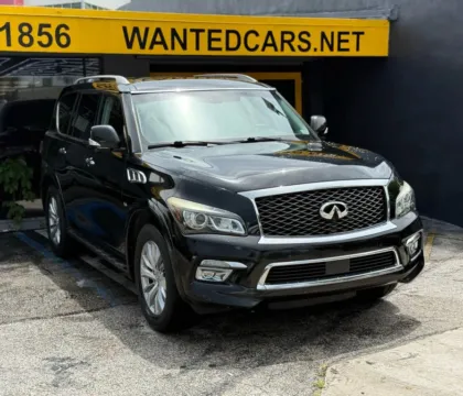 Another view of 2017 INFINITI QX80 Sport Utility 4D for sale in North Miami Beach, FL at Wanted Cars