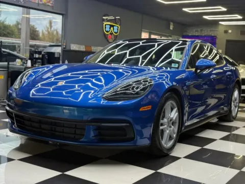 Blue 2018 Porsche Panamera 4 Sedan 4D for sale in North Miami Beach, FL