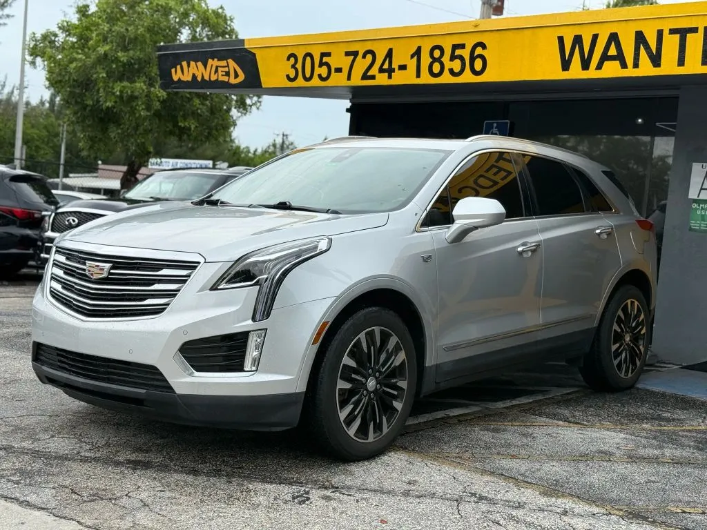 Silver 2018 Cadillac XT5 Premium Luxury Sport Utility 4D for sale in North Miami Beach, FL