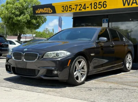White 2013 BMW 5 Series 535i xDrive Sedan 4D for sale in North Miami Beach, FL