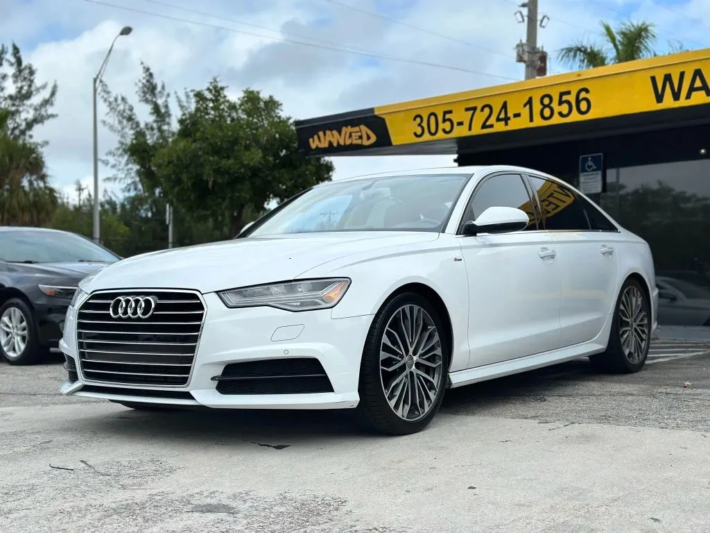 White 2017 Audi A6 2.0T Premium Plus Sedan 4D for sale in North Miami Beach, FL