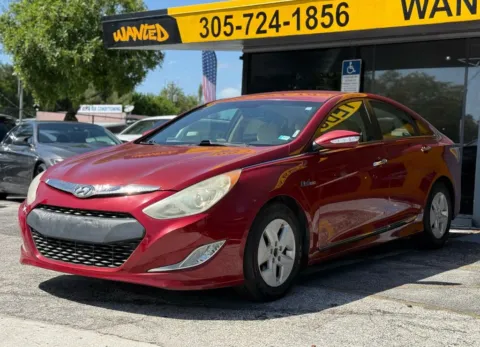 Red 2012 Hyundai Sonata Hybrid Sedan 4D for sale in North Miami Beach, FL