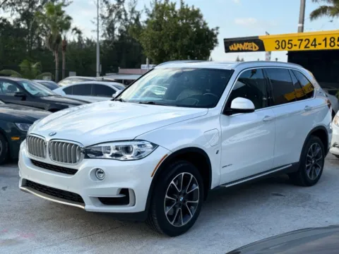 White 2018 BMW X5 xDrive40e iPerformance Sport Utility 4D for sale in North Miami Beach, FL