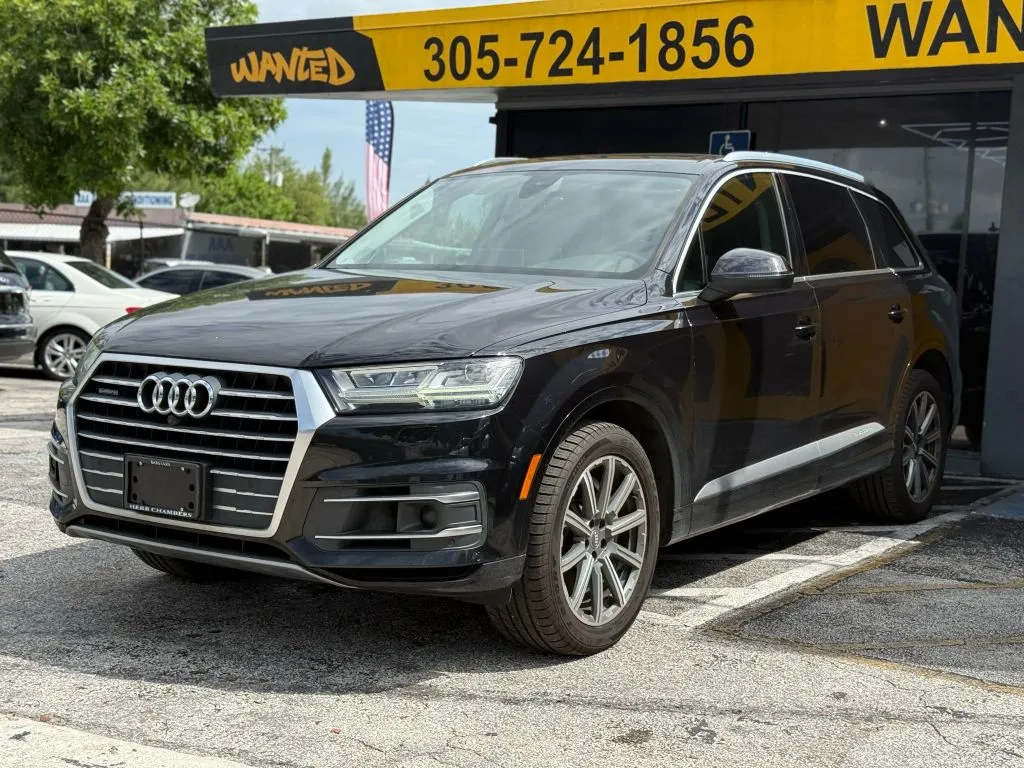 Black 2018 Audi Q7 3.0T Premium Plus Sport Utility 4D for sale in North Miami Beach, FL