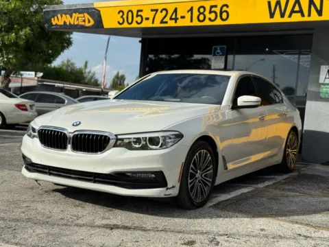White 2018 BMW 5 Series 530i Sedan 4D for sale in North Miami Beach, FL