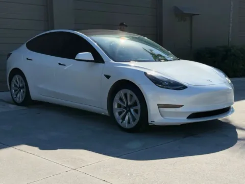 Another view of 2022 Tesla Model 3 Long Range Sedan 4D for sale in North Miami Beach, FL at Wanted Cars