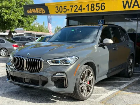 Gray 2021 BMW X5 M50i Sport Utility 4D for sale in North Miami Beach, FL