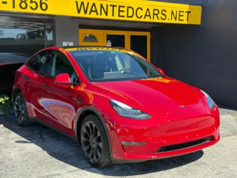 Another view of 2022 Tesla Model Y Long Range Sport Utility 4D for sale in North Miami Beach, FL at Wanted Cars