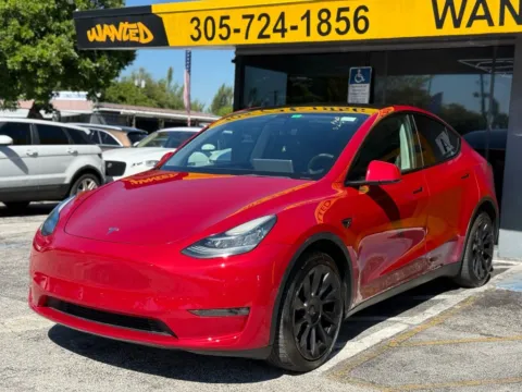 Blue 2022 Tesla Model Y Long Range Sport Utility 4D for sale in North Miami Beach, FL