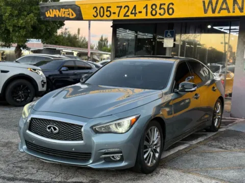 Black 2017 INFINITI Q50 3.0t Premium Sedan 4D for sale in North Miami Beach, FL