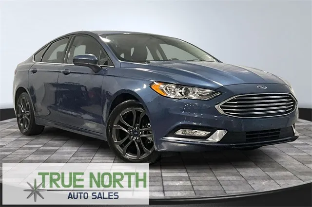Blue 2018 Ford Fusion SE for sale in Fort Wayne, IN
