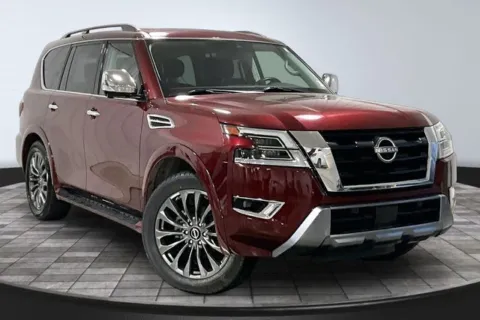 Red 2023 Nissan Armada Platinum for sale in Fort Wayne, IN
