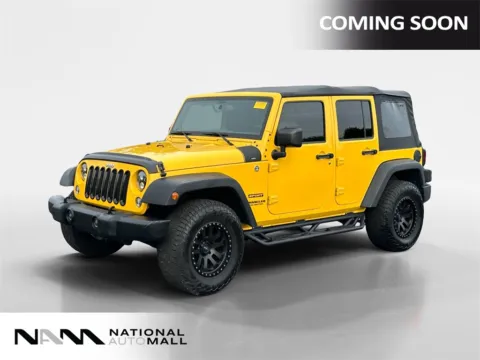 Yellow 2015 Jeep Wrangler Unlimited Sport for sale in Merritt Island, FL