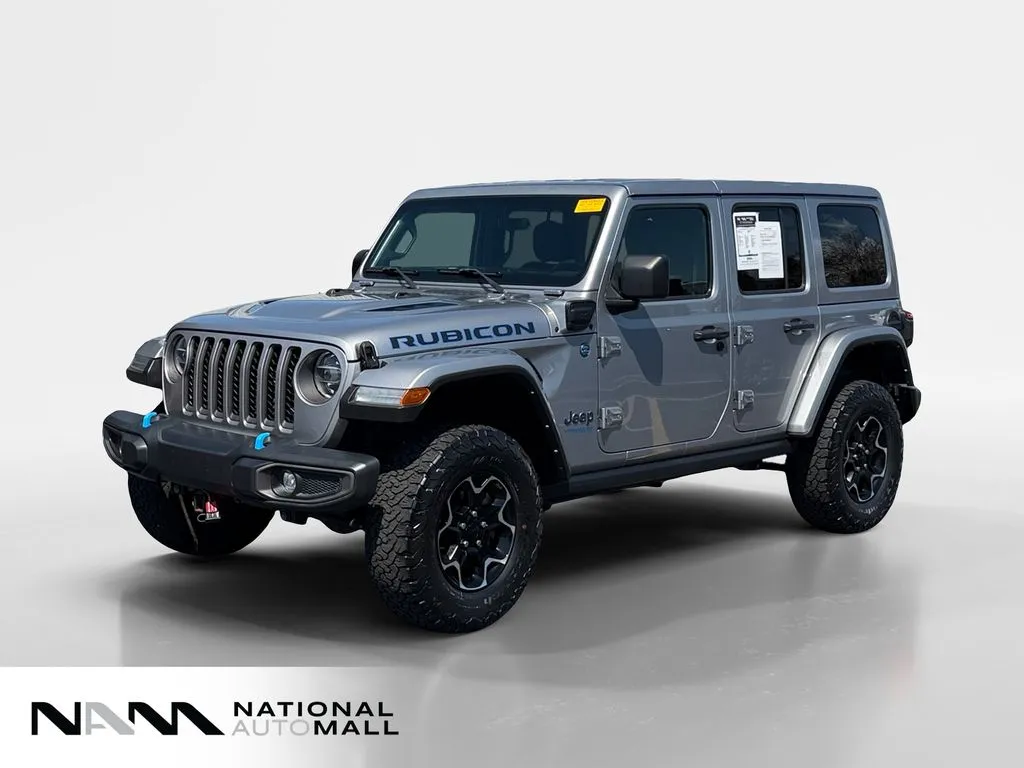Silver 2021 Jeep Wrangler Unlimited Rubicon 4xe for sale in Merritt Island, FL