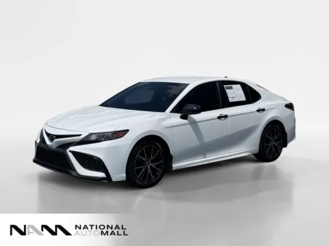 White 2021 Toyota Camry SE Nightshade for sale in Merritt Island, FL