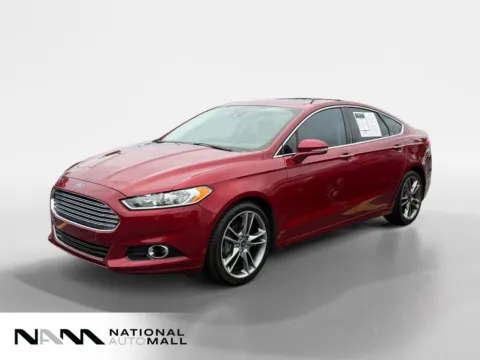 Red 2016 Ford Fusion Titanium for sale in Merritt Island, FL