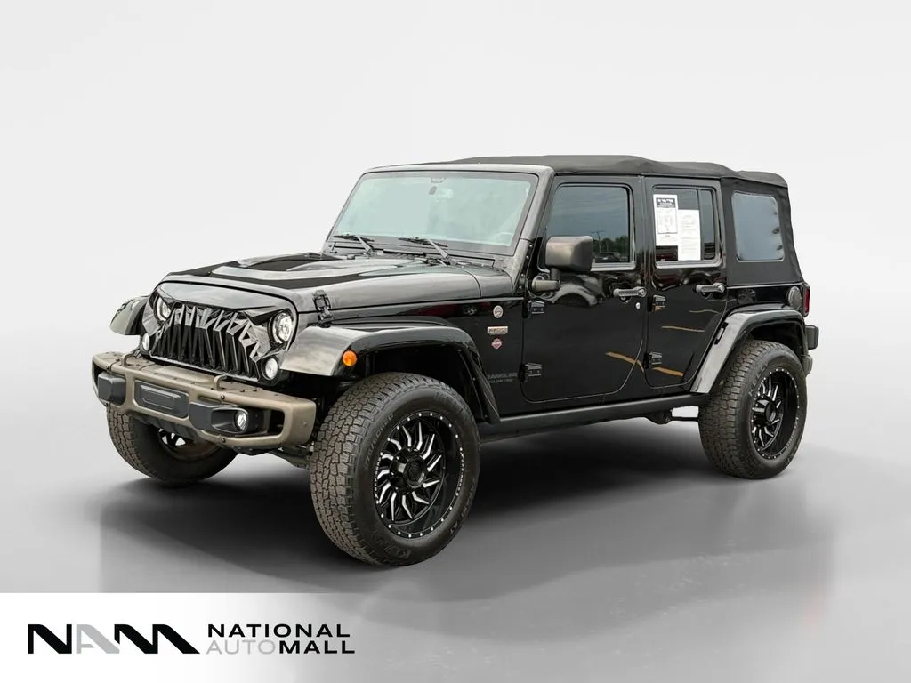 Black 2017 Jeep Wrangler Unlimited Sahara for sale in Merritt Island, FL