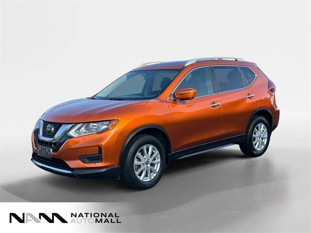 Orange 2018 Nissan Rogue SV for sale in Merritt Island, FL