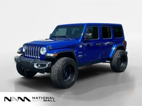Blue 2018 Jeep Wrangler Unlimited Sahara for sale in Merritt Island, FL
