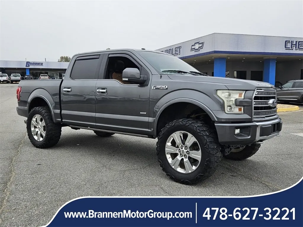 Gray 2016 Ford F-150 Limited for sale in Unadilla, GA