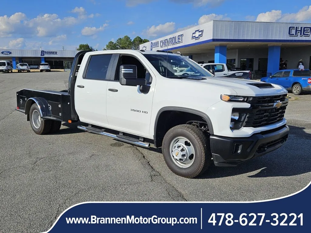 White 2024 Chevrolet Silverado 3500HD CC Work Truck for sale in Unadilla, GA