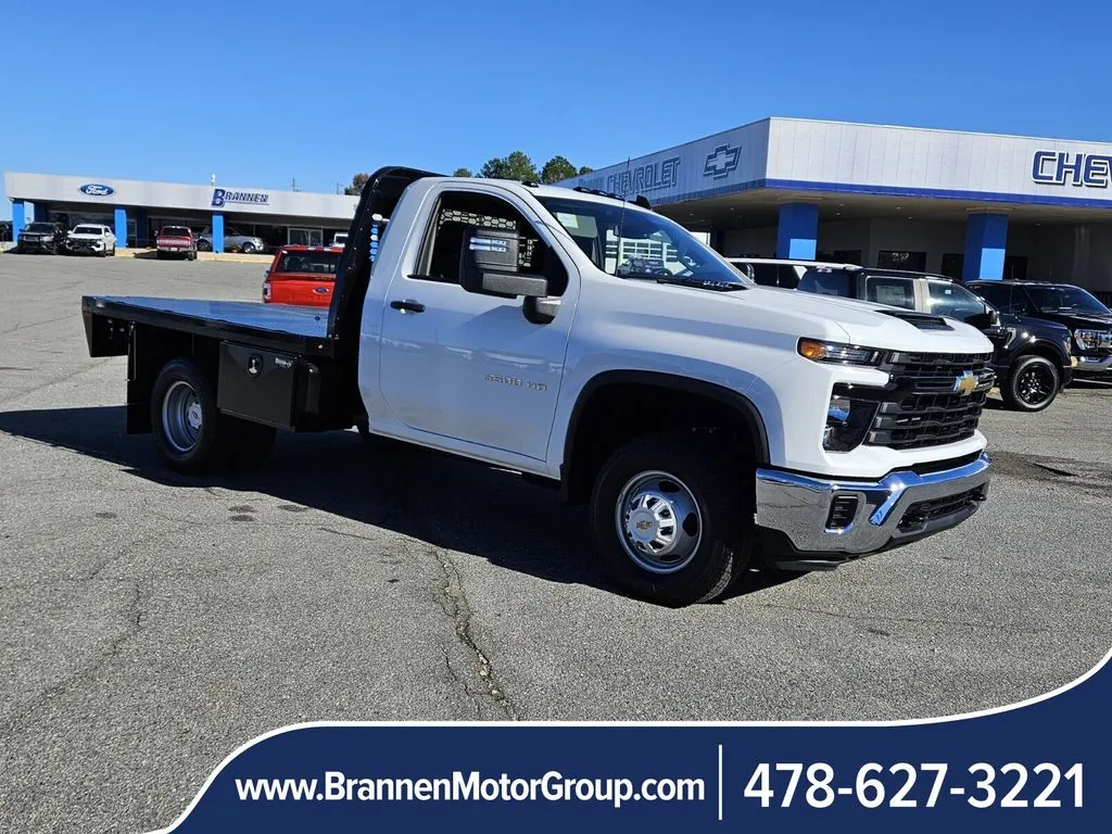 White 2024 Chevrolet Silverado 3500HD CC Work Truck for sale in Unadilla, GA