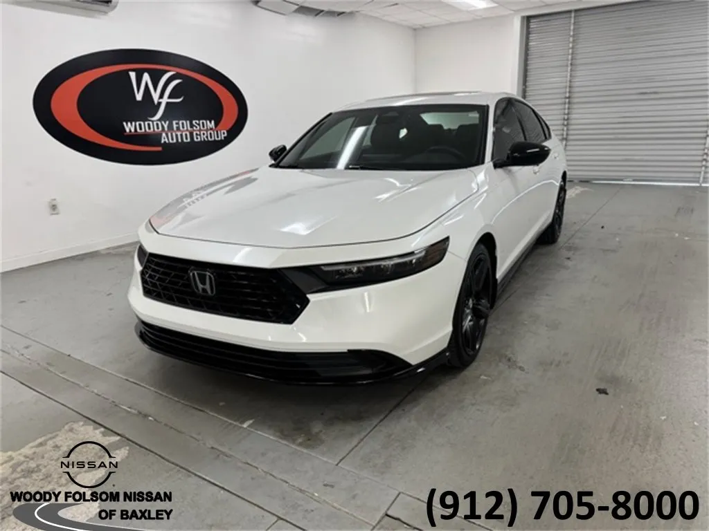 White 2023 Honda Accord Hybrid Sport-L for sale in Baxley, GA