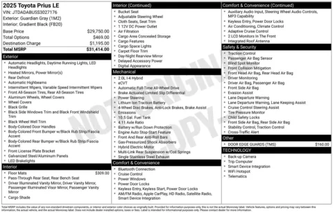 More photos of 2025 Toyota Prius LE at Toyota of Yakima, WA