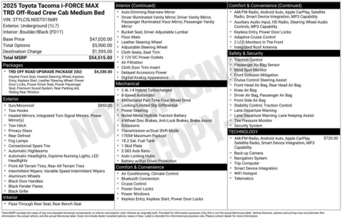 More photos of 2025 Toyota Tacoma Hybrid TRD Off Road at Toyota of Yakima, WA