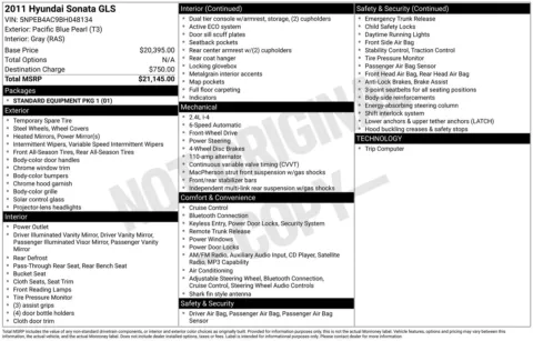 Photos of 2011 Hyundai Sonata GLS for sale in Union Gap, WA at Toyota of Yakima