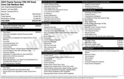 Photos of 2023 Toyota Tacoma TRD Off-Road for sale in Union Gap, WA at Toyota of Yakima