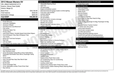 Photos of 2012 Nissan Murano SV for sale in Union Gap, WA at Toyota of Yakima