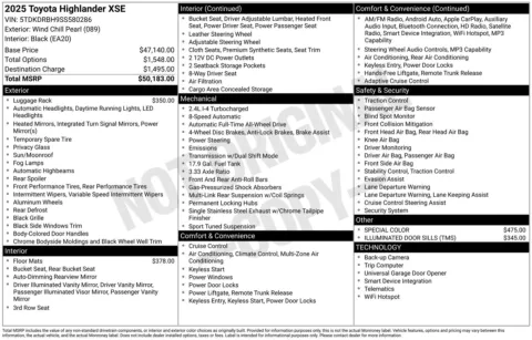 Photos of 2025 Toyota Highlander XSE for sale in Union Gap, WA at Toyota of Yakima