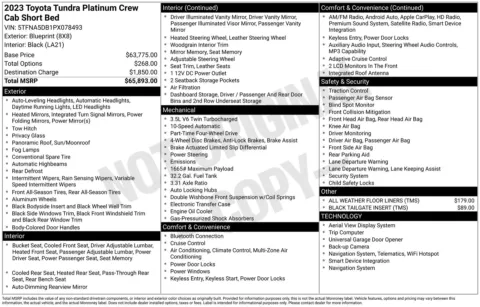 Photos of 2023 Toyota Tundra Platinum for sale in Union Gap, WA at Bud Clary Toyota of Yakima