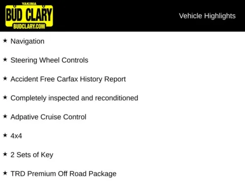 Another view of 2022 Toyota Tacoma TRD Off-Road for sale in Union Gap, WA at Bud Clary Toyota of Yakima