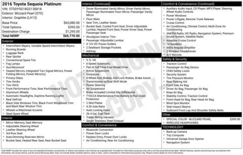 Photos of 2016 Toyota Sequoia Platinum for sale in Union Gap, WA at Bud Clary Toyota of Yakima