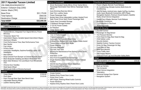 Photos of 2017 Hyundai Tucson Limited for sale in Union Gap, WA at Bud Clary Toyota of Yakima