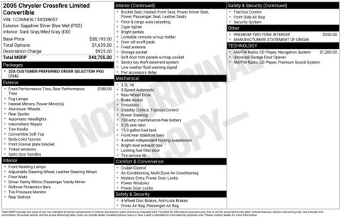 Photos of 2005 Chrysler Crossfire Limited for sale in Union Gap, WA at Bud Clary Toyota of Yakima