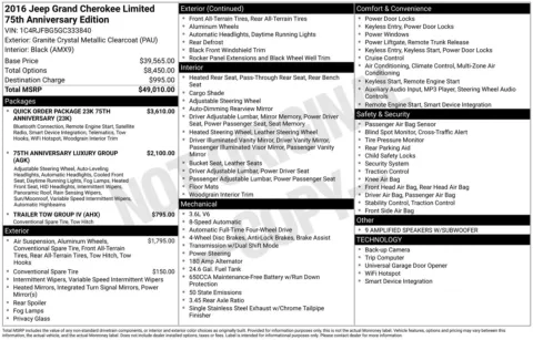 Photos of 2016 Jeep Grand Cherokee Limited for sale in Union Gap, WA at Bud Clary Toyota of Yakima