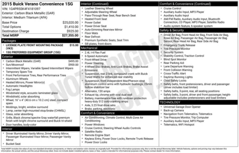 Photos of 2015 Buick Verano Convenience Group for sale in Union Gap, WA at Bud Clary Toyota of Yakima