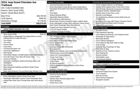 Photos of 2024 Jeep Grand Cherokee Trailhawk 4xe for sale in Union Gap, WA at Bud Clary Toyota of Yakima