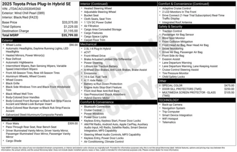 Photos of 2025 Toyota Prius Plug-In Hybrid SE for sale in Union Gap, WA at Bud Clary Toyota of Yakima