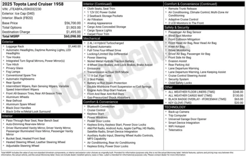 Photos of 2025 Toyota Land Cruiser for sale in Union Gap, WA at Bud Clary Toyota of Yakima