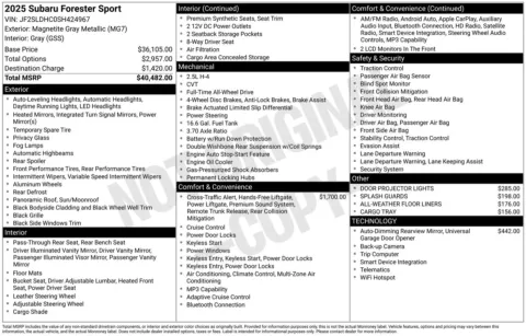 Photos of 2025 Subaru Forester Sport for sale in Union Gap, WA at Bud Clary Toyota of Yakima