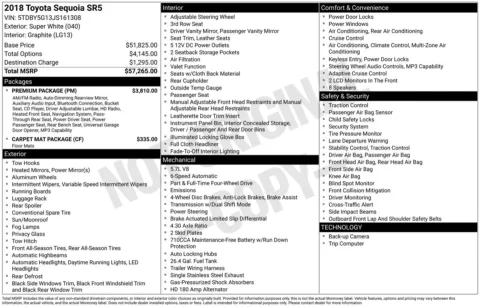 Photos of 2018 Toyota Sequoia SR5 for sale in Union Gap, WA at Bud Clary Toyota of Yakima