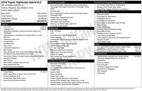 More photos of 2024 Toyota Highlander Hybrid XLE at Bud Clary Toyota of Yakima, WA