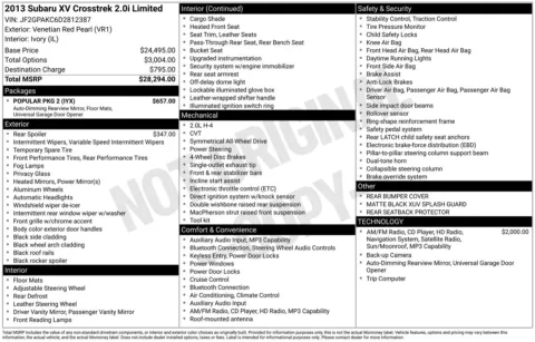 Photos of 2013 Subaru XV Crosstrek 2.0i Limited for sale in Union Gap, WA at Bud Clary Toyota of Yakima