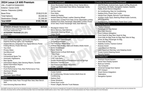 Photos of 2024 Lexus LX 600 Premium for sale in Union Gap, WA at Bud Clary Toyota of Yakima