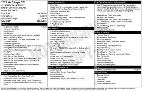 Photos of 2022 Kia Stinger GT1 for sale in Union Gap, WA at Bud Clary Toyota of Yakima